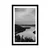 Plakat s paspartujem jezero ob sončnem zahodu v črnobeli varianti - 20x30 no frame