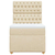 vidaXL vidaXL Box spring postelja z vzmetnico krem 90x200 cm blago, (21291745)