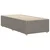 Vidaxl Posteljni okvir brez vzmetnice taupe 100x200 cm blago