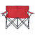 vidaXL Zložljiv stol za kampiranje za 2 osebi jeklo in blago rdeč