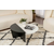 HANAH HOME Sto za dnevnu sobu Orion Wood White Wood Black