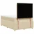 vidaXL vidaXL Box spring postelja z vzmetnico krem 120x190 cm blago, (21305570)