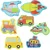 shumee Lesena sestavljanka puzzle leseni avtomobili vozila avtomobili