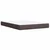 Vidaxl Box spring postelja z vzmetnico temno rjava 160x200 cm blago