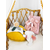 Plyšový zajačik na maznanie Bunny Comforter Pink Doudou et Compagnie v darčekovom balení ružový 29 cm od 0 mes DC4146