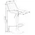 Barska stolica 106x43 cm antracit/braon