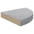 Kutne zidne police 4 kom siva boja betona 25 x 25 x 3,8 cm MDF