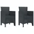 Vrtna stolica 2 pcs Antracit 53 x 49 x 85 cm Polipropilen