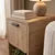 Hanah Home noćni ormarić Rovel, 30 cm, prirodno drvo