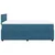 Vidaxl Box spring postelja z vzmetnico modra 120x190 cm žamet