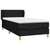 Vidaxl Box spring postelja z vzmetnico črn 90x190 cm blago