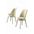 HANAH HOME Set 4 stolice Pefa Cream Chrome