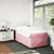 Vidaxl Box spring postelja z vzmetnico roza 90x200 cm žamet