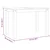 Blagovaonski stol PANAMA sivi 112x60x75 cm od masivne borovine