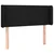 LED uzglavlje crno 93x16x78/88 cm od tkanine