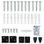 Venecijanska roleta Crna 150 x 110 cm 25 mm PVC
