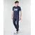 Lee  Majice s kratkimi rokavi LOGO TEE SHIRT  Modra