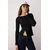 Trendyol Milla ženska bluza Twoaw26Bz00104, Crna-Crna
