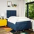 Vidaxl Box spring postelja z vzmetnico modra 120x190 cm blago