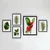 Wallity Set slika u ramu MDF SET_068, 5 delova
