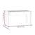 Vidaxl Vrtna klop medeno rjava 80x44x45 cm trdna borovina
