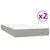Vidaxl Box spring postelja z vzmetnico svetlo siva 200x200 cm blago