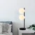 Opviq Stona lampa 2 x E14 Socket, Crna