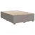 Vidaxl Box spring postelja z vzmetnico taupe 140x200 cm blago