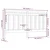 Uzglavlje za krevet crno 206 x 4 x 100 cm od masivne borovine