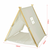 SoBuy SoBuy otroški igralni šotor s talno podlogo bele barve v skandinavskem slogu, (20815238)