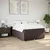 Vidaxl Box spring postelja z vzmetnico temno rjava 160x200 cm blago