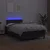 Krevet box spring s madracem LED crni 120 x 190 cm umjetna koža