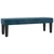 Box spring postelja z vzmetnico temno modra 180x200 cm žamet
