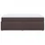 Vidaxl Box spring postelja z vzmetnico temno rjav 140x190 cm blago