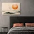 Slika japandi dežela z oranžno luno - 40x30