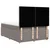 Vidaxl Box spring postelja z vzmetnico taupe 140x190 cm blago