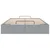 Vidaxl Otomanski posteljni okvir brez vzmetnice siv 120x200 cm blago