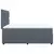 vidaXL Box spring postelja z vzmetnico temno siva 160x200 cm žamet