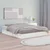 Vidaxl Posteljni okvir bel 140x200 cm trden les
