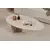 Nordure Klub sto Orba, 120x40x65 cm, Krem