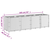 Vrtna sadilica plava siva 160 x 40 x 53 cm od PP-a