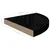 Plutajuće kutne police 2 kom sjajne crne 35 x 35 x 3,8 cm MDF