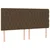 vidaXL Box spring postelja z vzmetnico temno rjav 200x200 cm blago