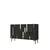 Hanah Home komoda Ece 120, 120 cm, antracit / zlatna