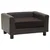 Sofa za pse smeđa 60 x 43 x 30 cm od pliša i umjetne kože