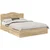 Krevet s od storage Sonoma hrast 150 x 200 cm Konstruirano drvo