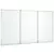 Magnetna bijela ploča sklopiva 150 x 100 x 1,7 cm aluminijska