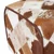 vidaXL klop 60 x 30 x 45 cm Pravo usnje Rjav patchwork