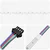 LED traka 12 pcs Crna i prozirna 950 mm Bakar i plastika