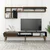 Hanah Home Milan TV TV polica, Braon-TamnoSiva